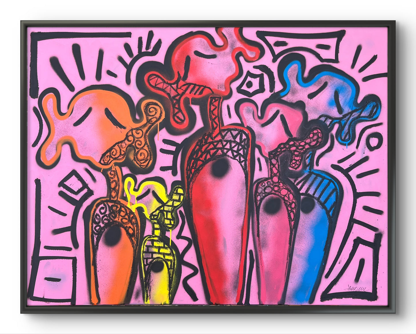 "Echoes of the inner Crowd" 90x120cm